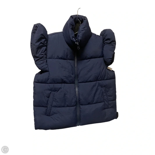 Vest Puffer & Quilted By Simply Southern In Blue, Size: Xs