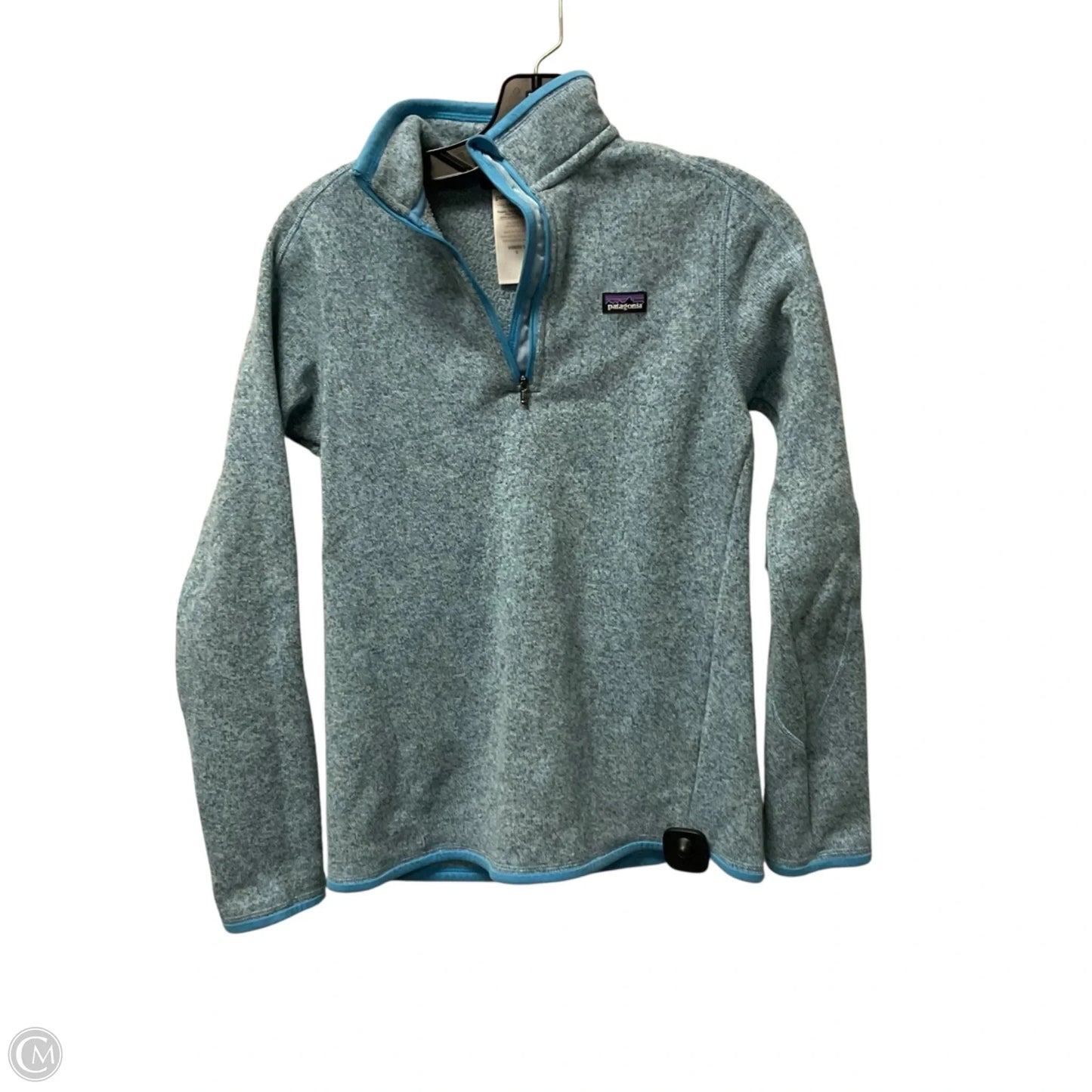 Sweatshirt Collar By Patagonia In Blue, Size: S