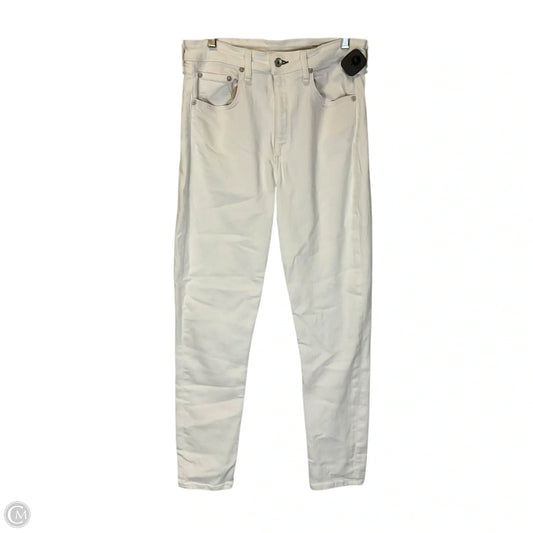 Jeans Skinny By Rag & Bones Jeans In White Denim, Size: 10