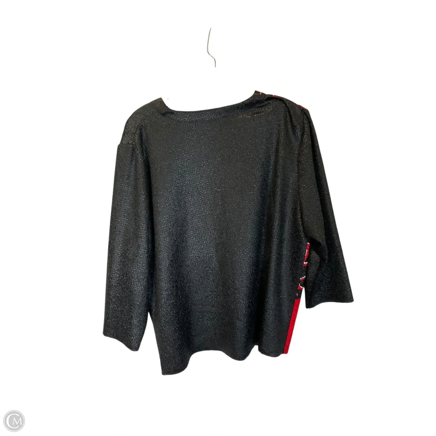 Cardigan By Chicos In Black & Red, Size: M