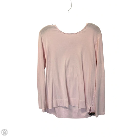 Top Long Sleeve Basic By J. Jill In Pink, Size: M