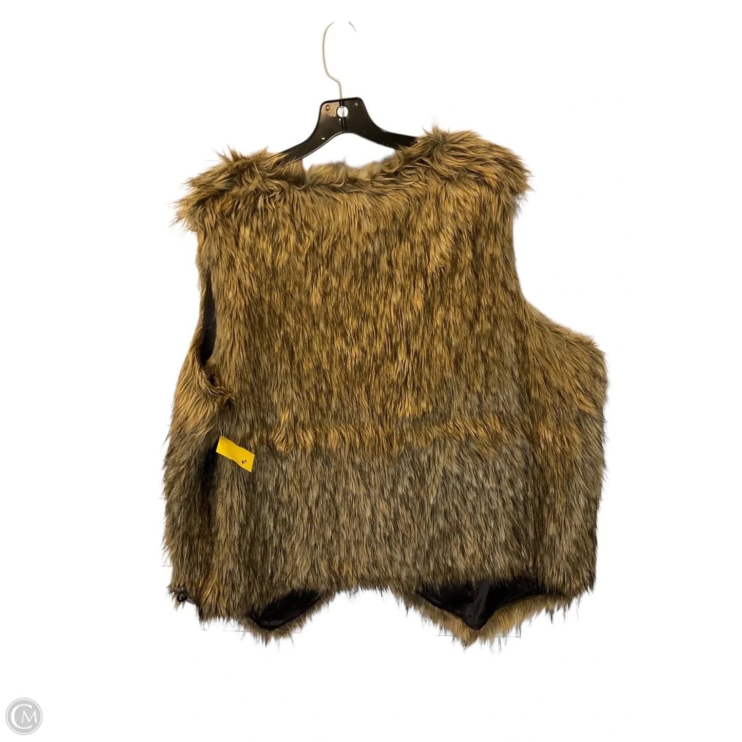 Vest Faux Fur & Sherpa By Chelsea And Theodore In Brown, Size: 3x