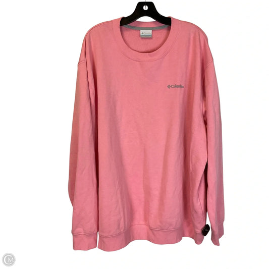 Sweatshirt Crewneck By Columbia In Pink, Size: 3x