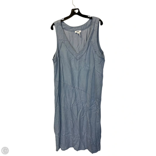 Dress Casual Maxi By Dkny In Blue Denim, Size: Xl