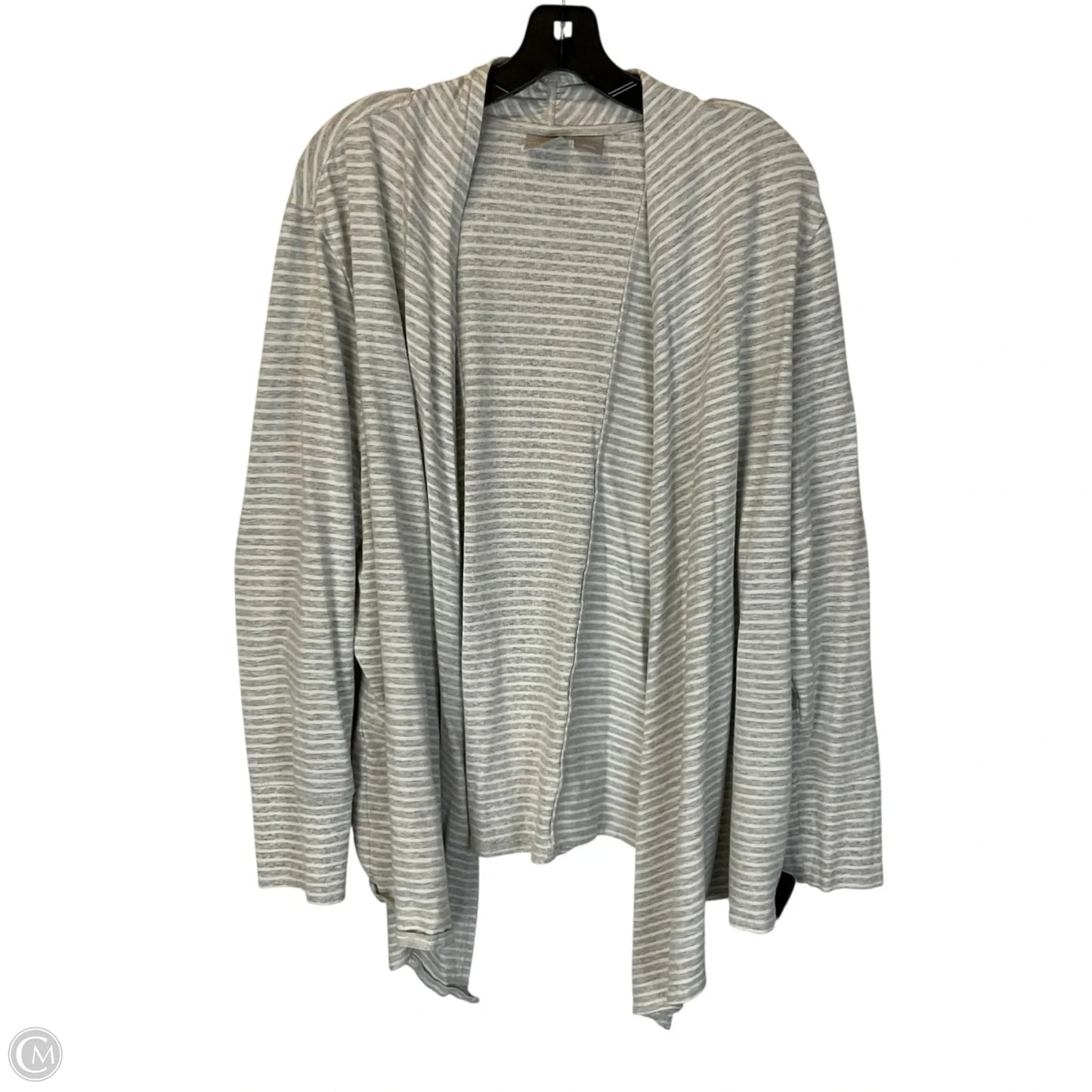 Cardigan By Chicos In Striped Pattern, Size: 20