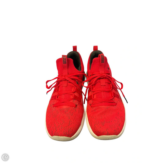 Shoes Athletic By Under Armour In Red, Size: 8