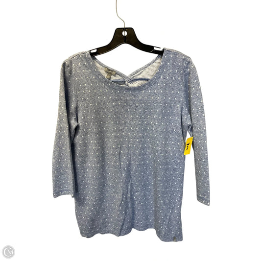 Top Long Sleeve Basic By Talbots In Polkadot Pattern, Size: S