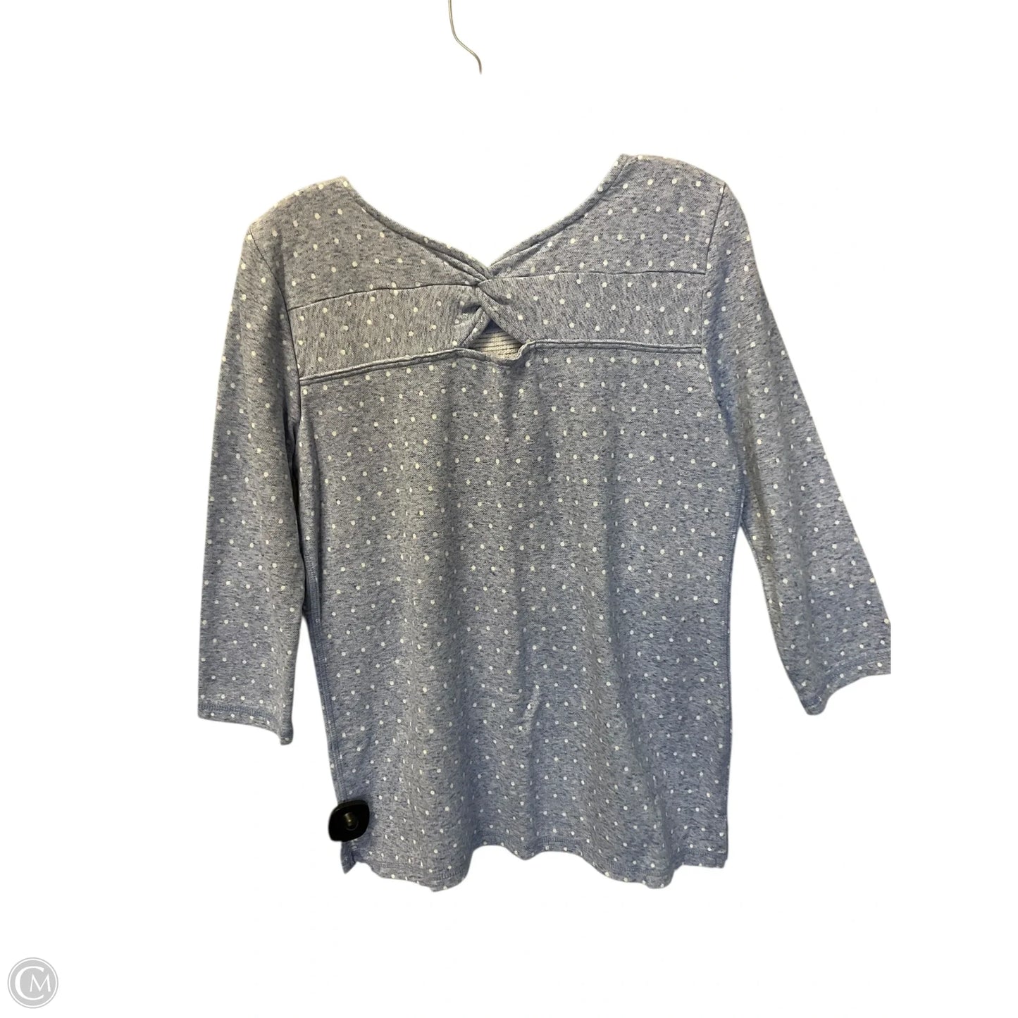 Top Long Sleeve Basic By Talbots In Polkadot Pattern, Size: S