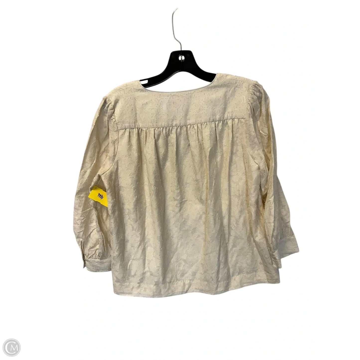 Top Long Sleeve By Elizabeth And James In Cream, Size: S