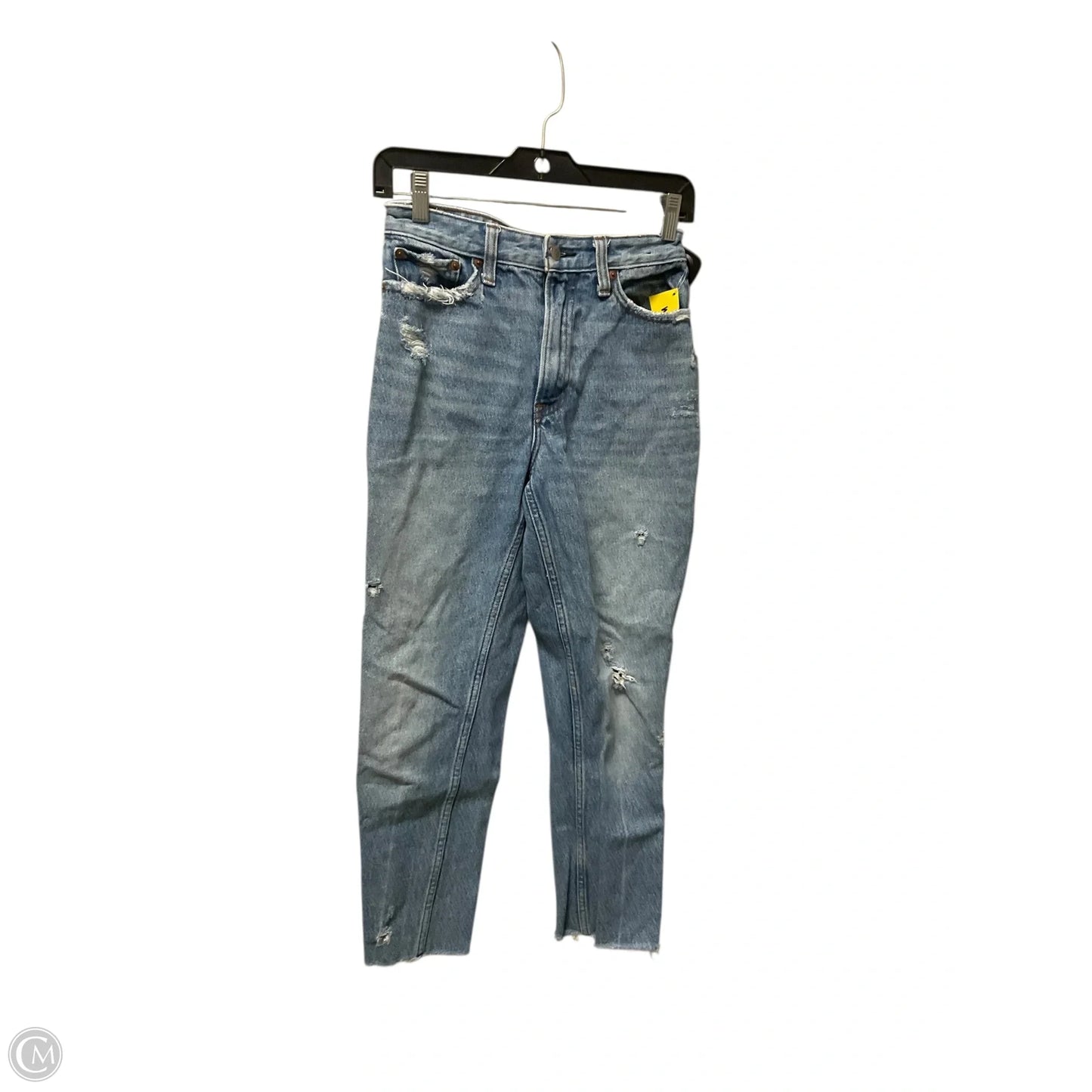 Jeans Straight By Abercrombie And Fitch In Blue Denim, Size: 2