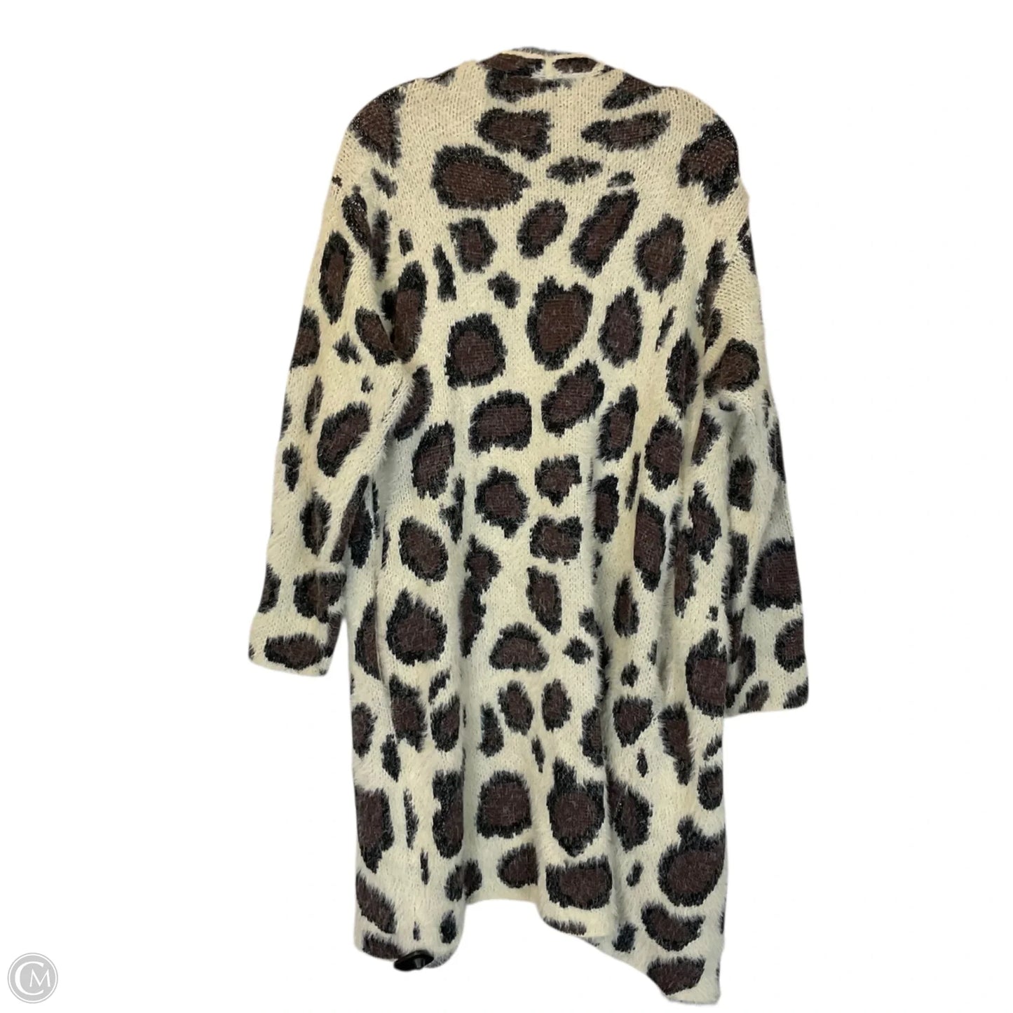 Sweater Cardigan By She + Sky In Animal Print, Size: Osfm