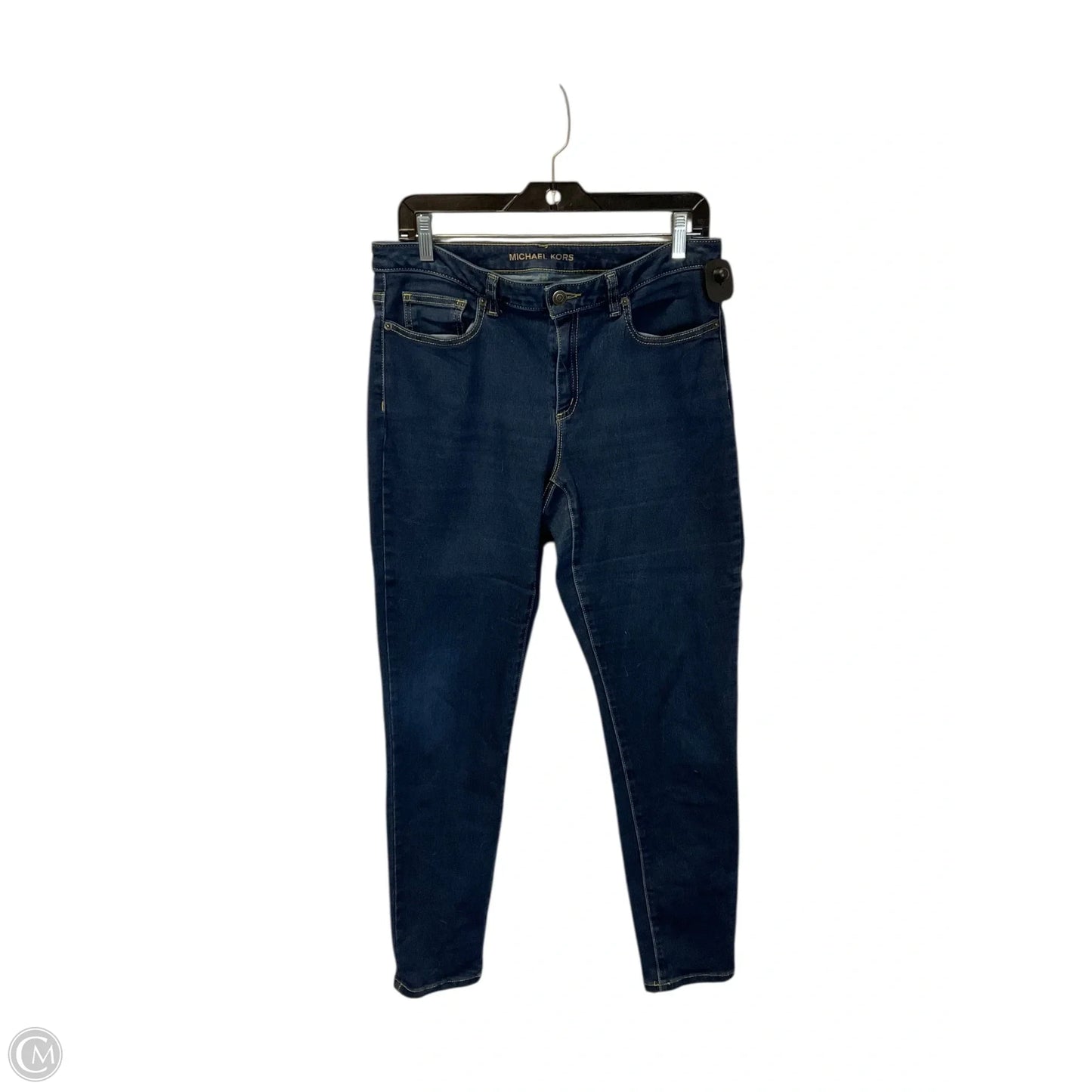 Jeans Skinny By Michael By Michael Kors In Blue Denim, Size: 8