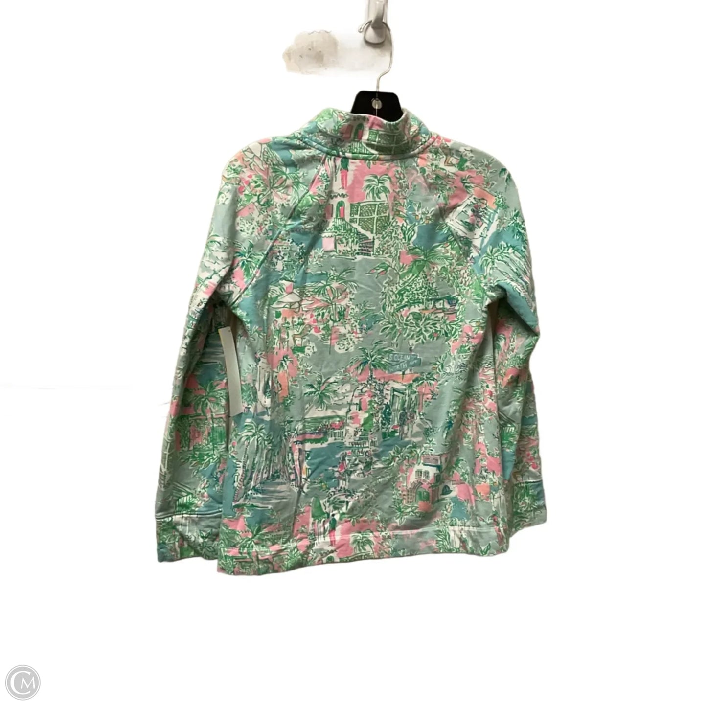 Top Long Sleeve Designer By Lilly Pulitzer In Teal, Size: M