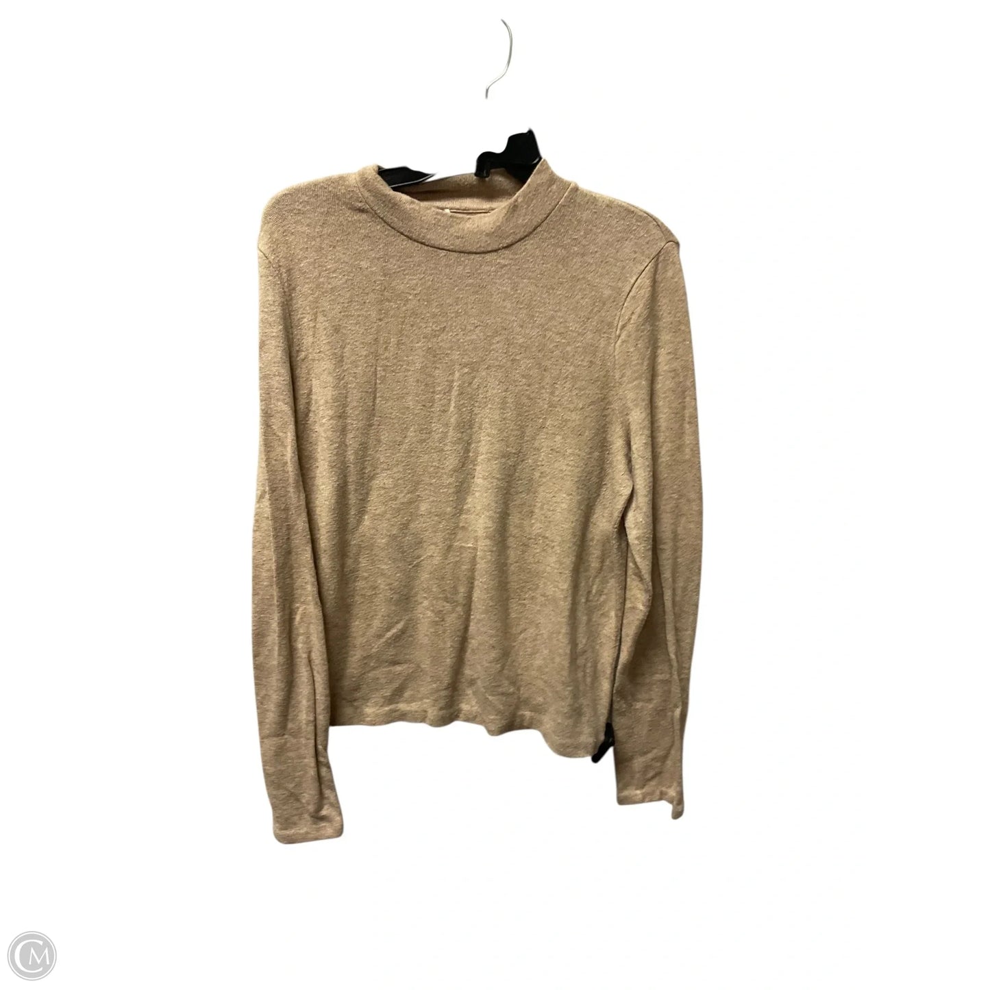 Top Long Sleeve By Vince In Tan, Size: Xl