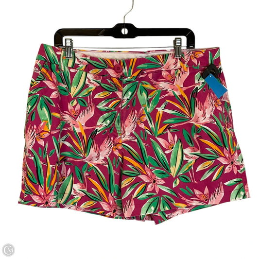 Shorts By Crown And Ivy In Floral Print, Size: 16