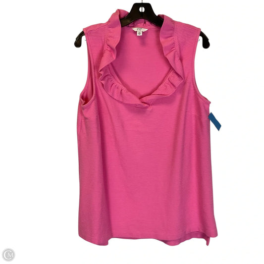 Top Sleeveless By Crown And Ivy In Pink, Size: Xl