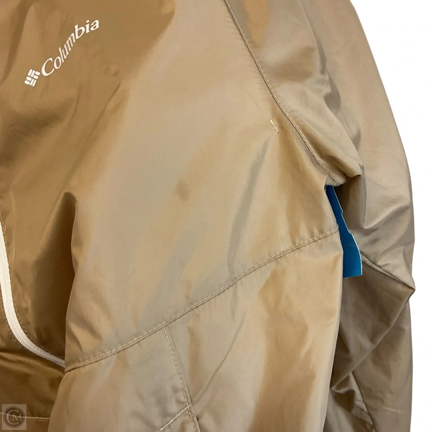 Athletic Jacket By Columbia In Tan, Size: M