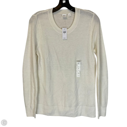 Top Long Sleeve Basic By Gap In Cream, Size: S