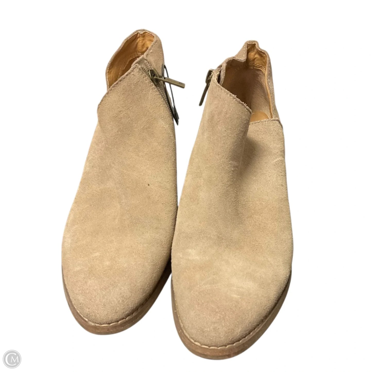 Boots Ankle Heels By Lucky Brand In Tan, Size: 8.5