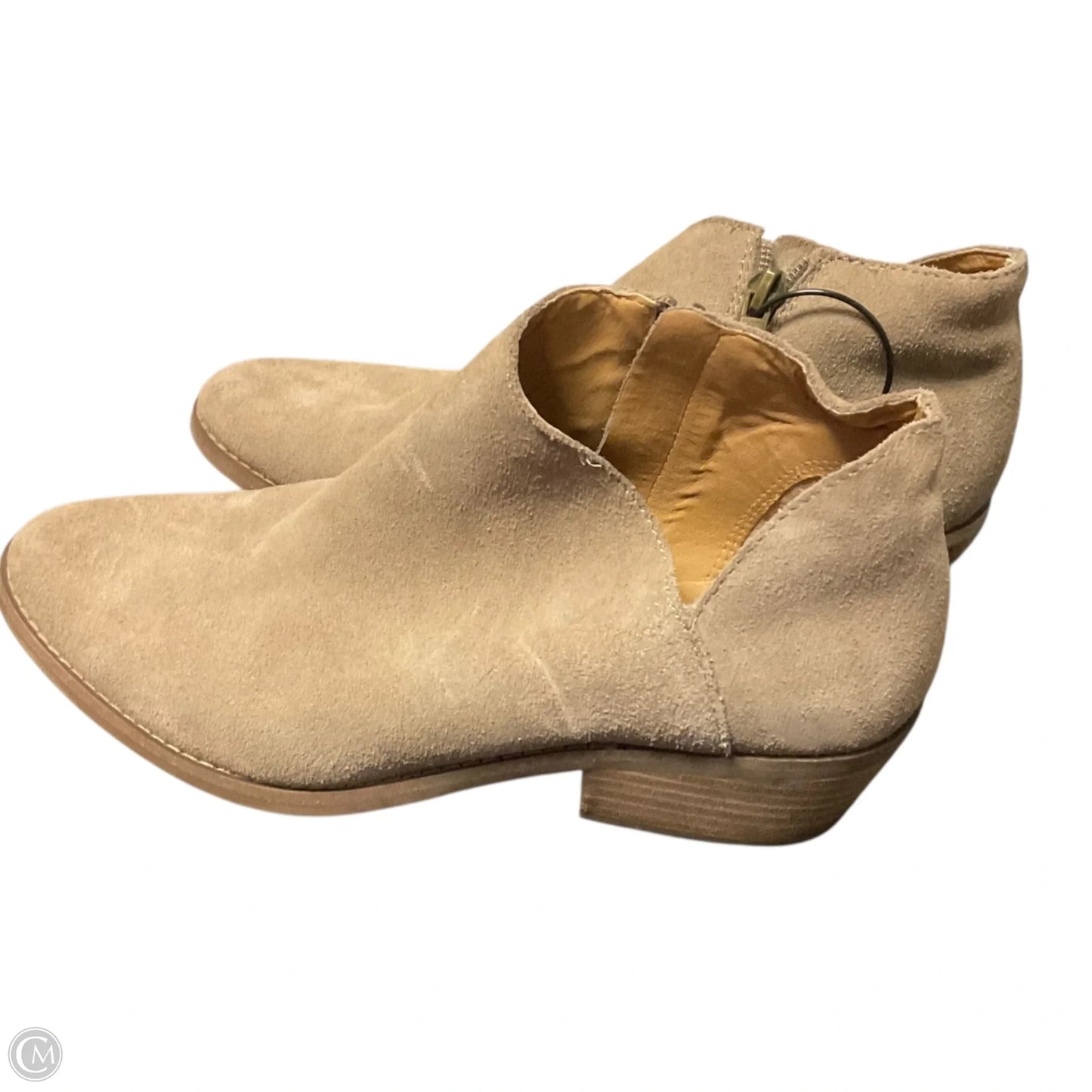 Boots Ankle Heels By Lucky Brand In Tan, Size: 8.5