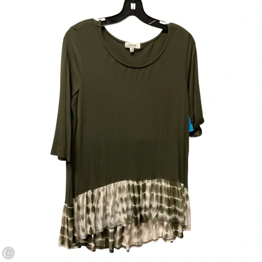 Top 3/4 Sleeve By Umgee In Green, Size: M