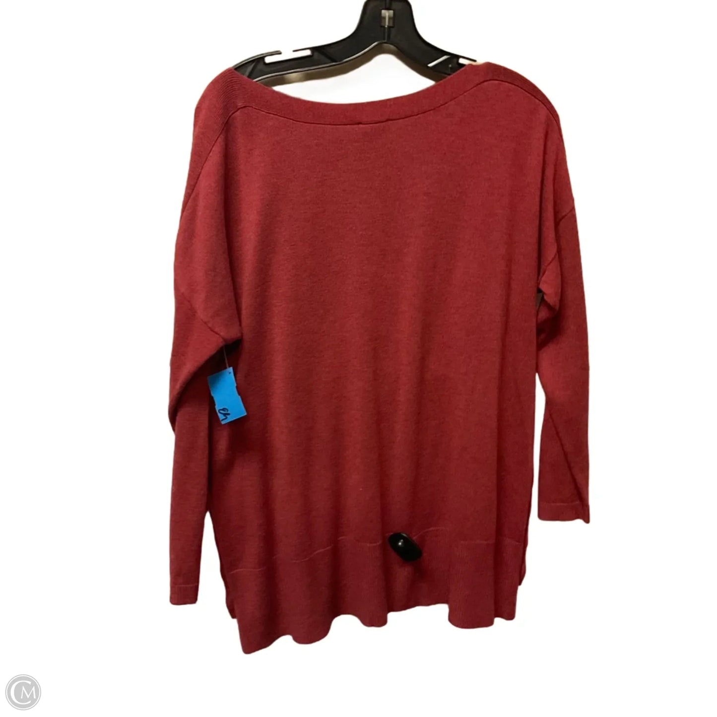 Top Long Sleeve Basic By Chicos In Red, Size: L