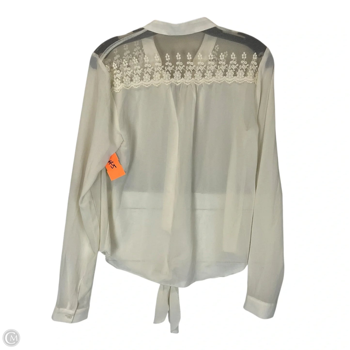 Top Long Sleeve By Iris In Cream, Size: Xs