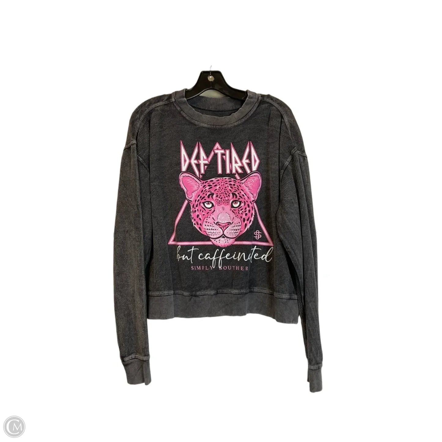 Top Long Sleeve Basic By Simply Southern In Grey, Size: L