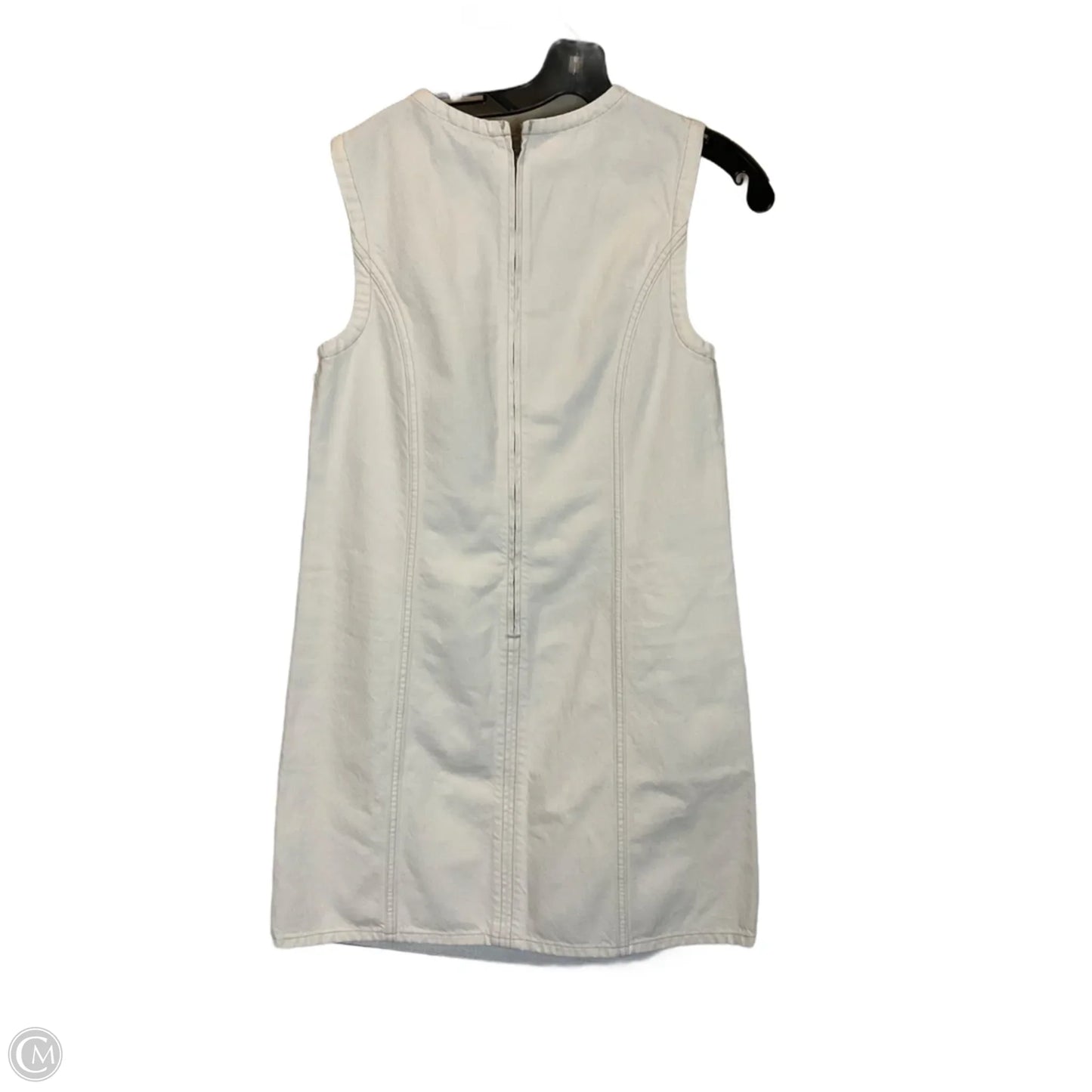 Dress Casual Midi By Abercrombie And Fitch In White Denim, Size: M