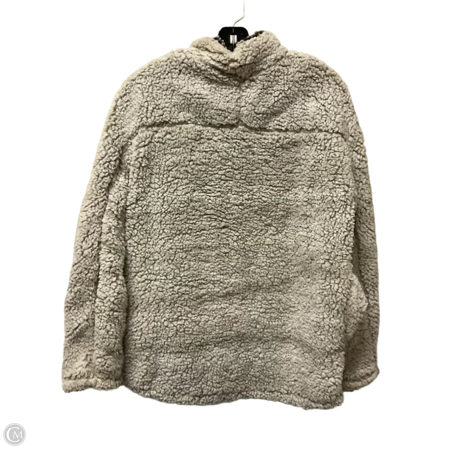 Jacket Faux Fur & Sherpa By Clothes Mentor In White, Size: M