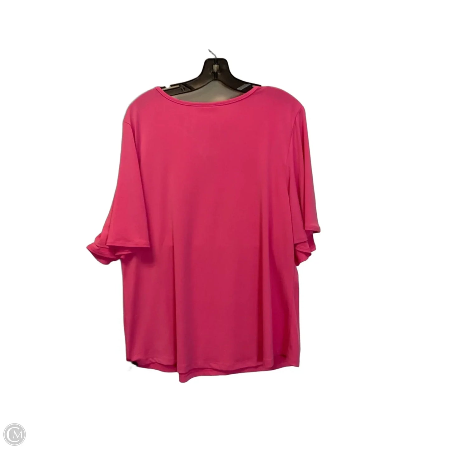 Top Short Sleeve Basic By Charter Club In Pink, Size: Xl