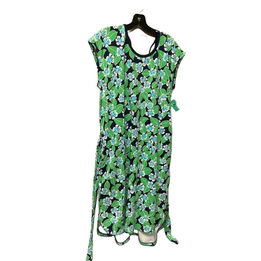 Dress Casual Midi By Talbots In Green, Size: L