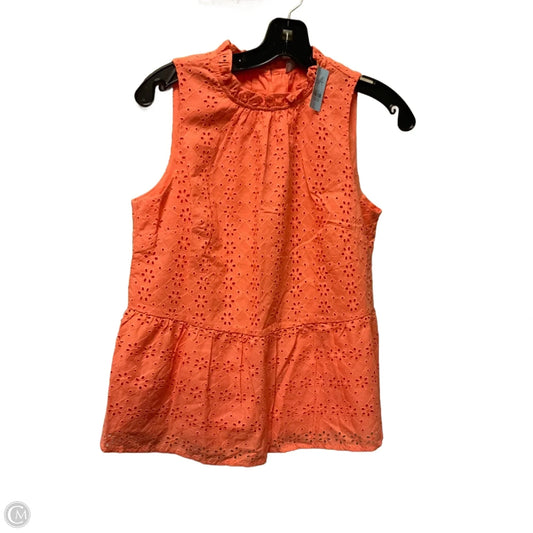 Top Sleeveless By Loft In Orange, Size: Sp