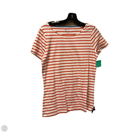 Top Short Sleeve Basic By Boden In Striped Pattern, Size: S