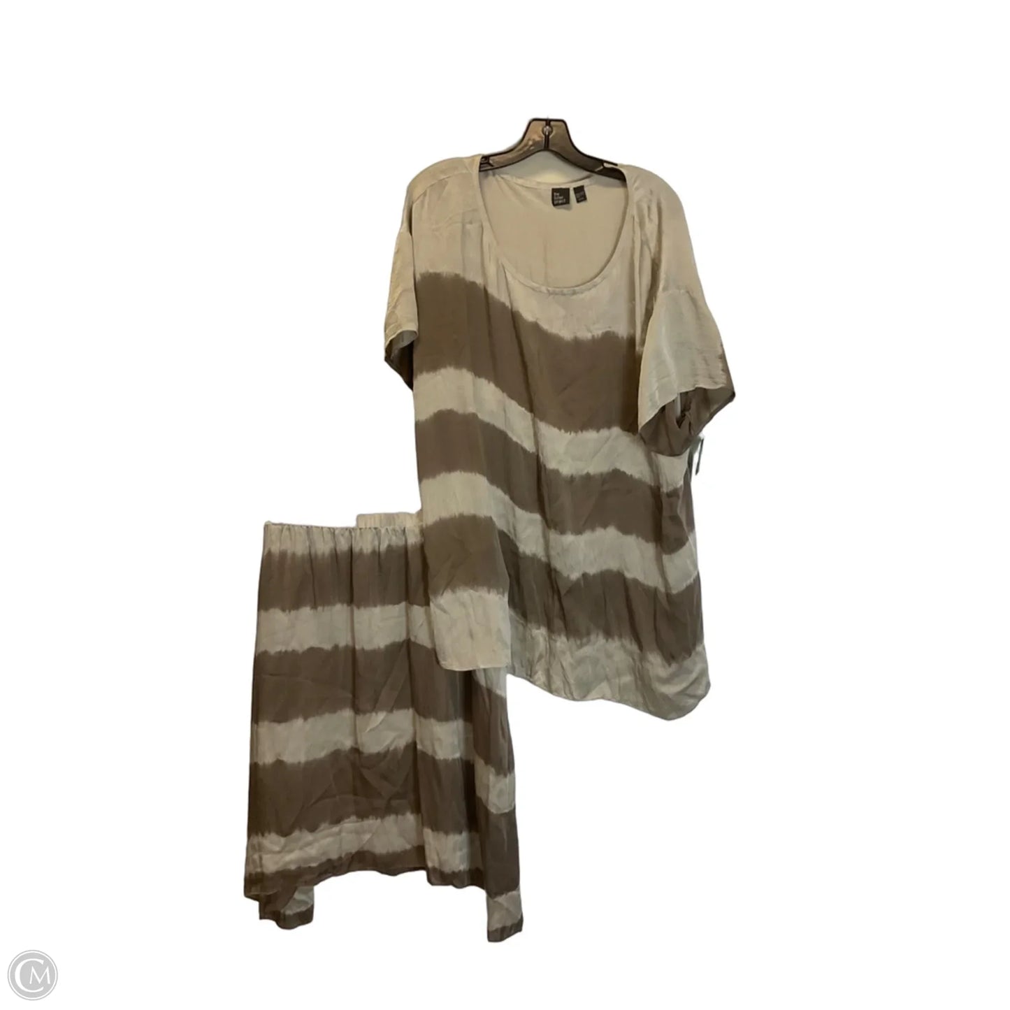 Skirt Set 2pc By Eileen Fisher In Brown, Size: Xl