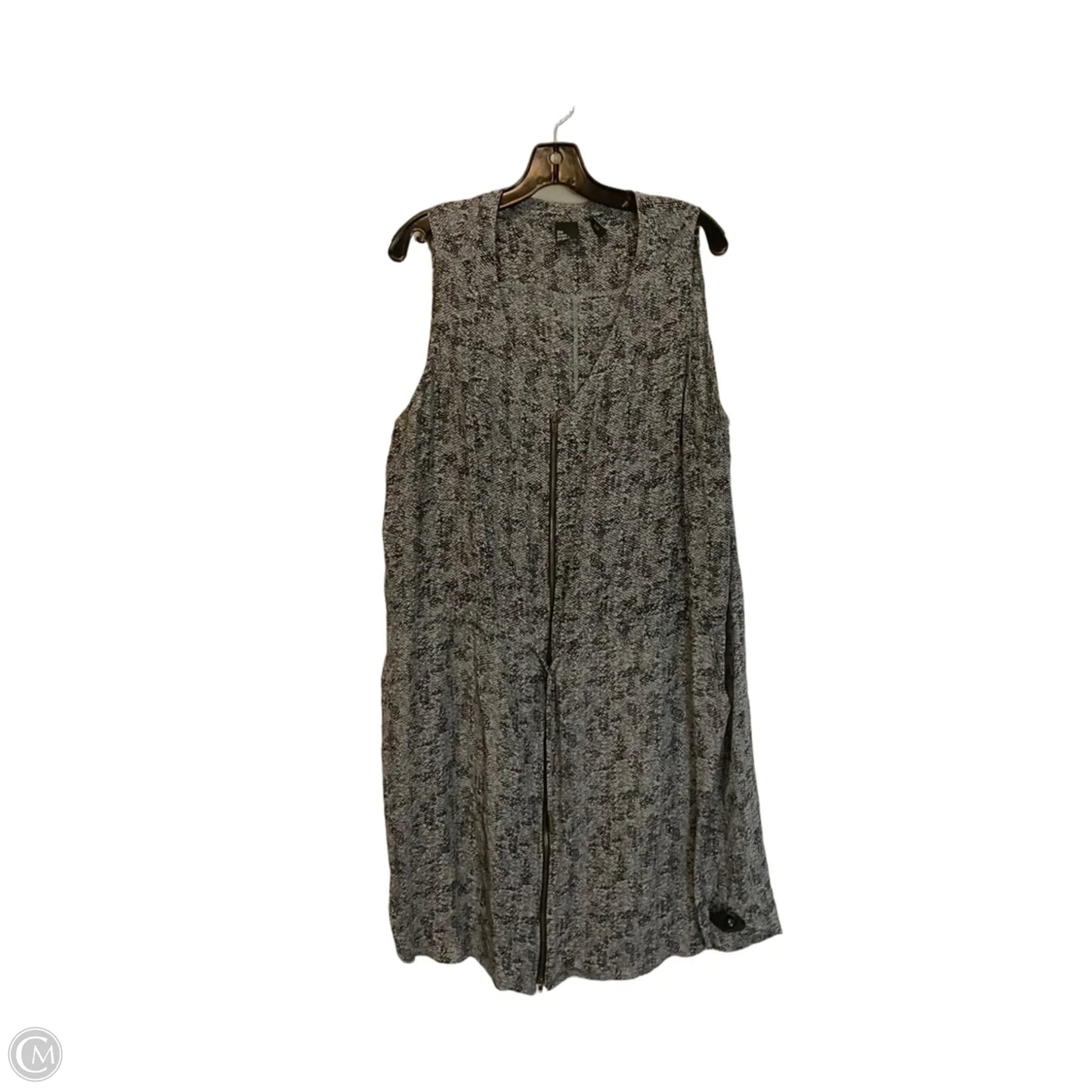 Dress Casual Midi By Eileen Fisher In Grey, Size: Xl