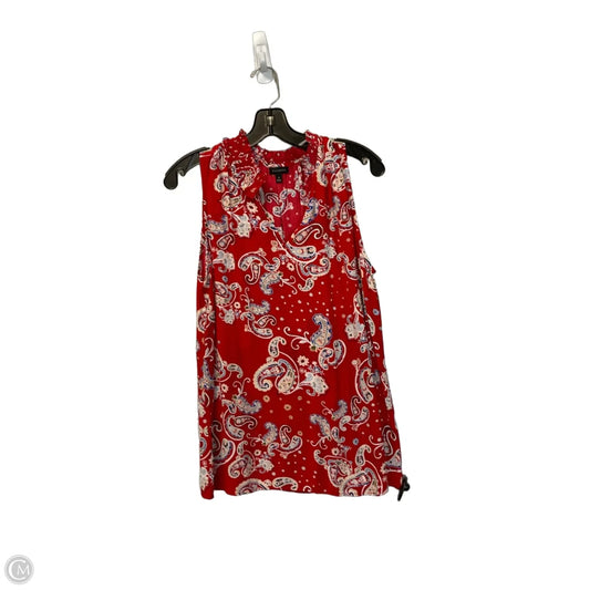 Top Sleeveless Basic By Talbots In Floral Print, Size: M