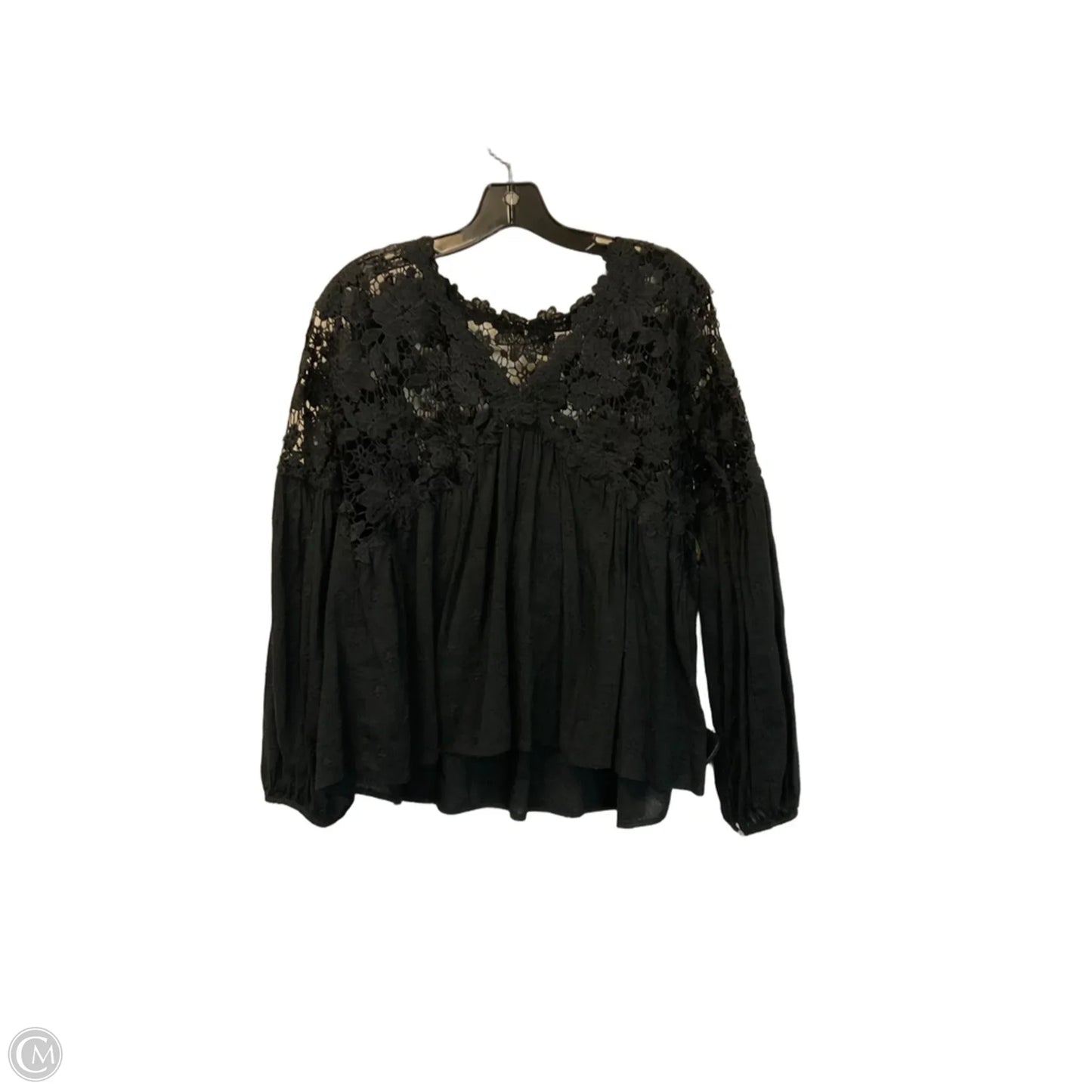 Top Long Sleeve By Free People In Black, Size: Xs