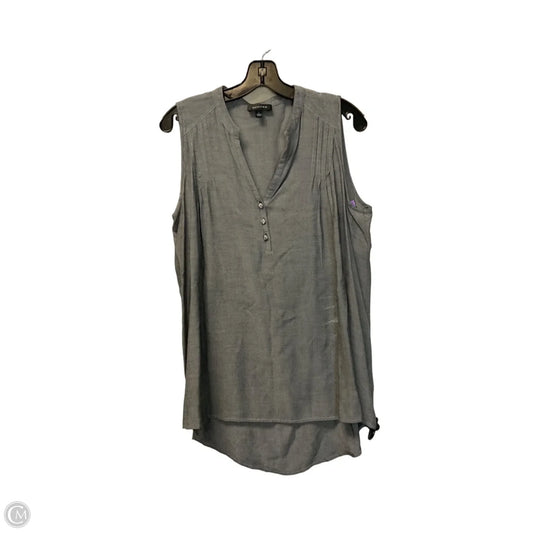 Top Sleeveless Basic By Spense In Grey, Size: L