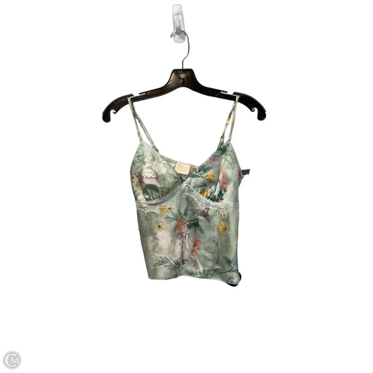 Top Sleeveless By Good Luck Gem In Floral Print, Size: S
