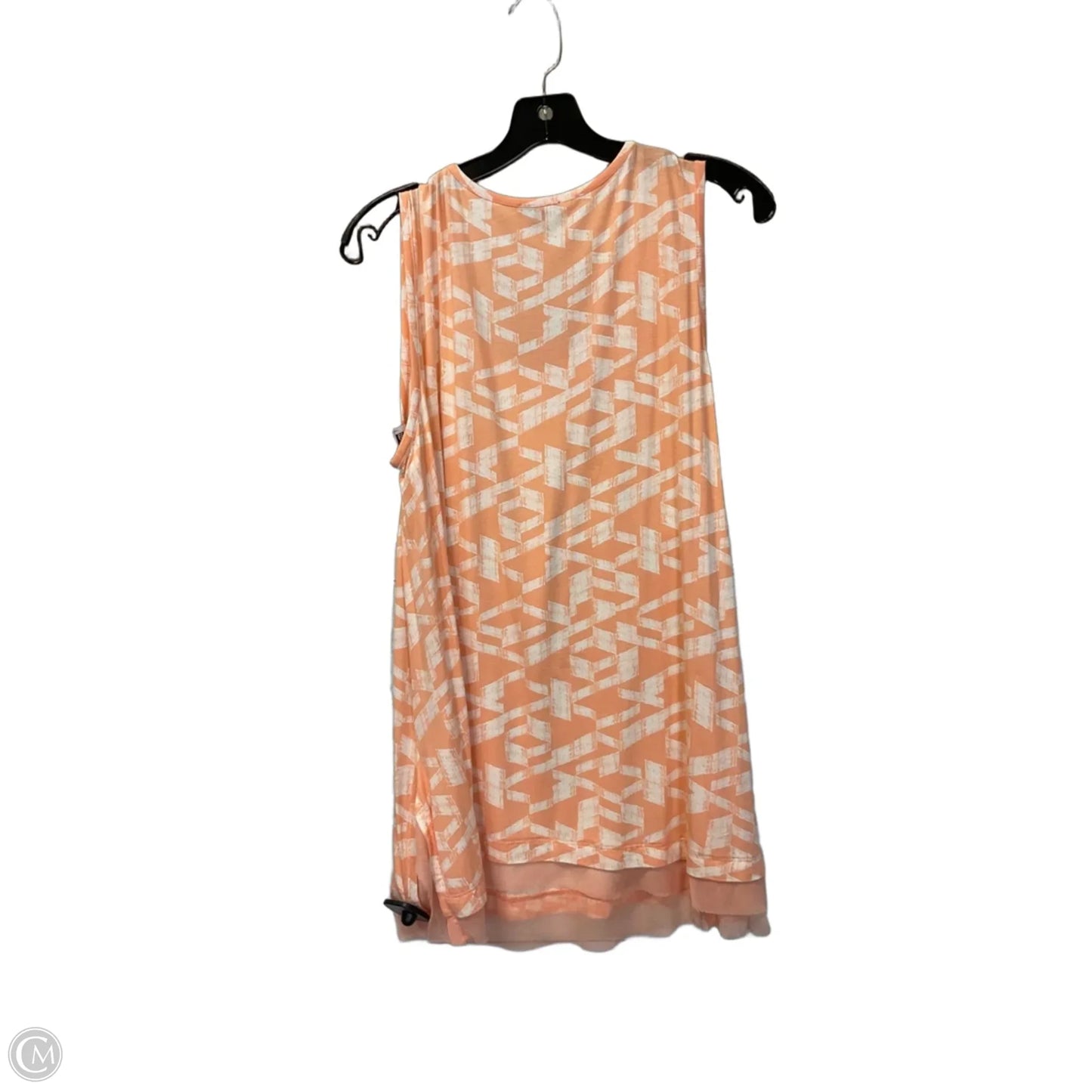 Top Sleeveless By New Directions In Peach, Size: L