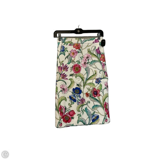 Skirt Midi By Ann Taylor In Floral Print, Size: 6