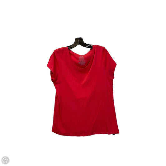 Top Short Sleeve Basic By Faded Glory In Red, Size: Xl