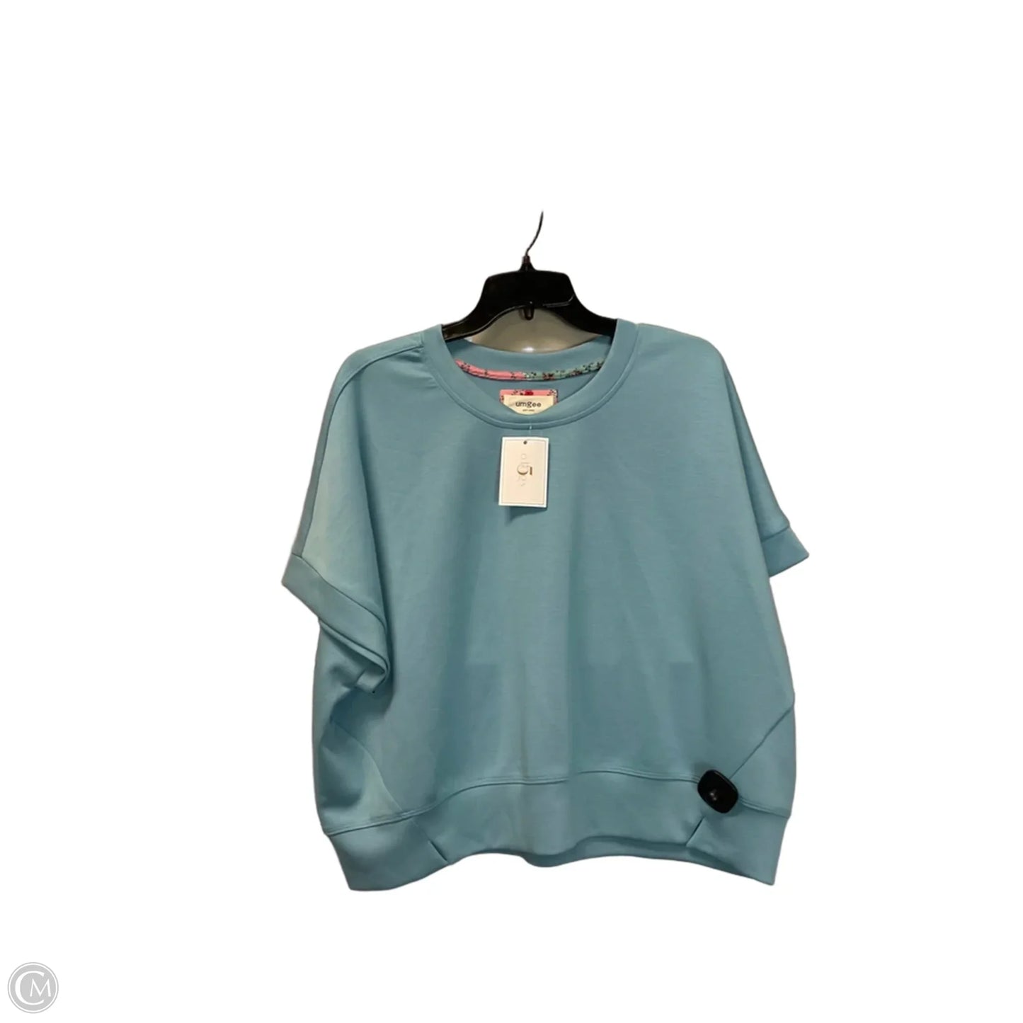 Top Short Sleeve Basic By Umgee In Blue, Size: M