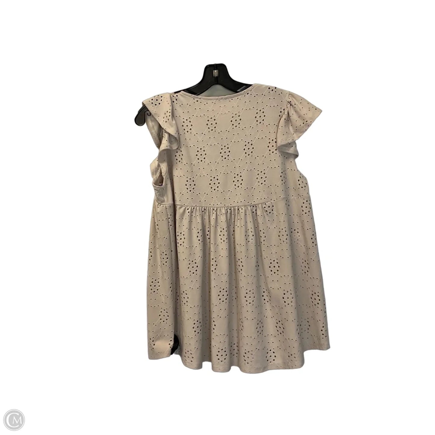 Top Short Sleeve By Ces Femme In Tan, Size: S