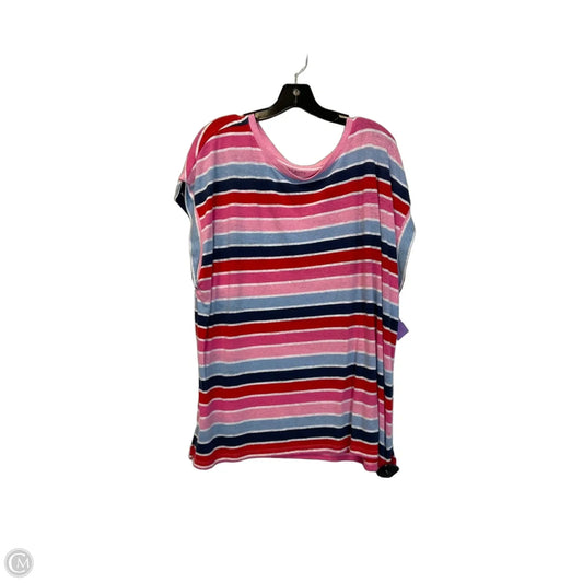 Top Short Sleeve Basic By Talbots In Striped Pattern, Size: 3x
