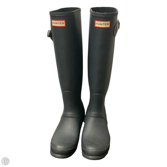 Boots Rain By Hunter In Blue, Size: 8