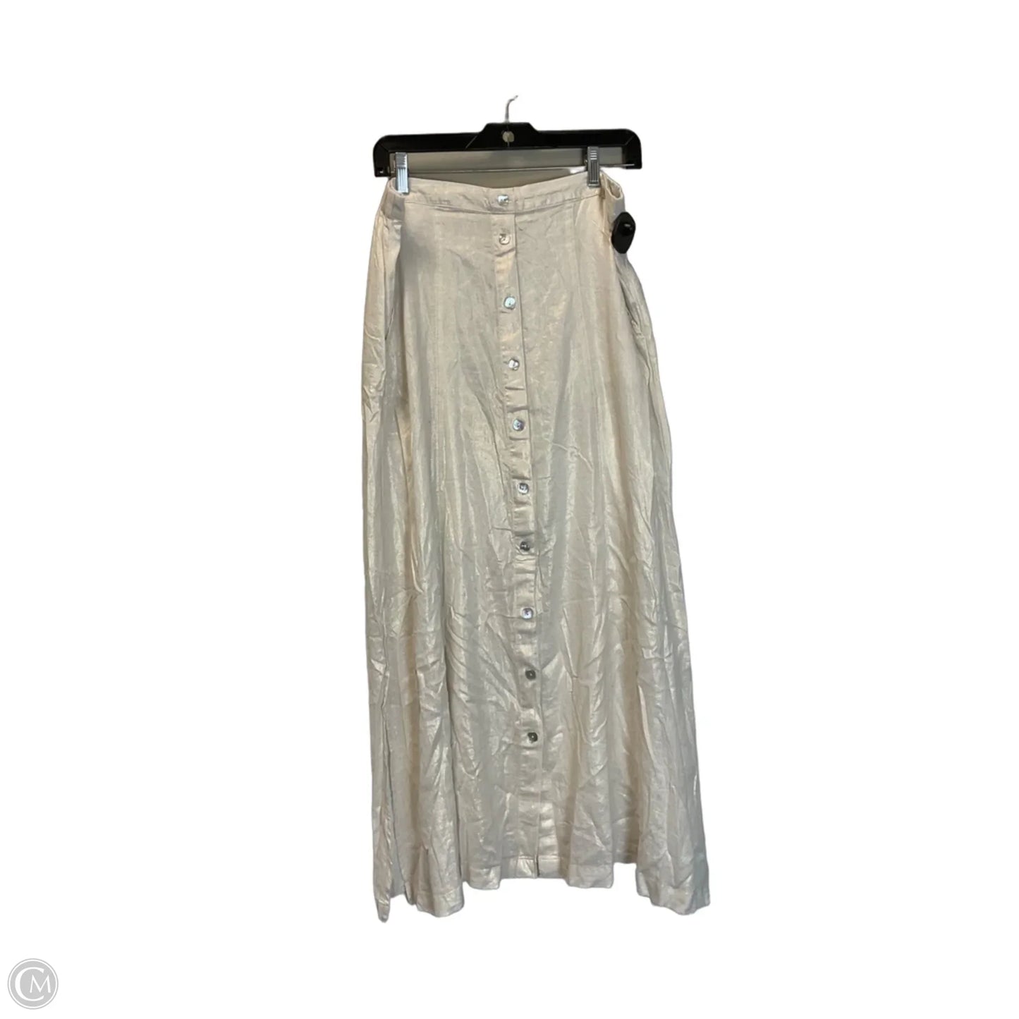 Skirt Maxi By C And C In Cream, Size: L