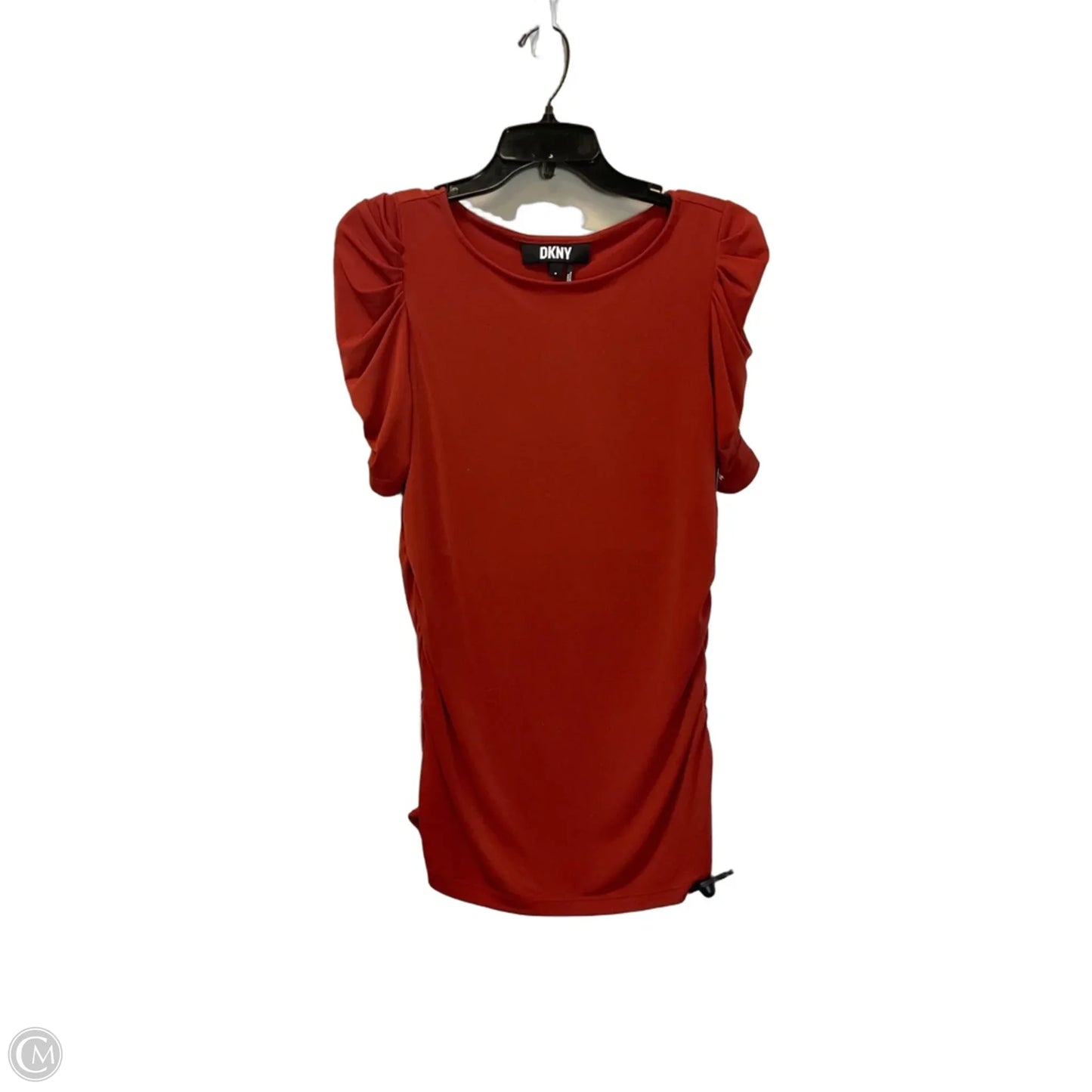 Top Short Sleeve By Dkny In Red, Size: M