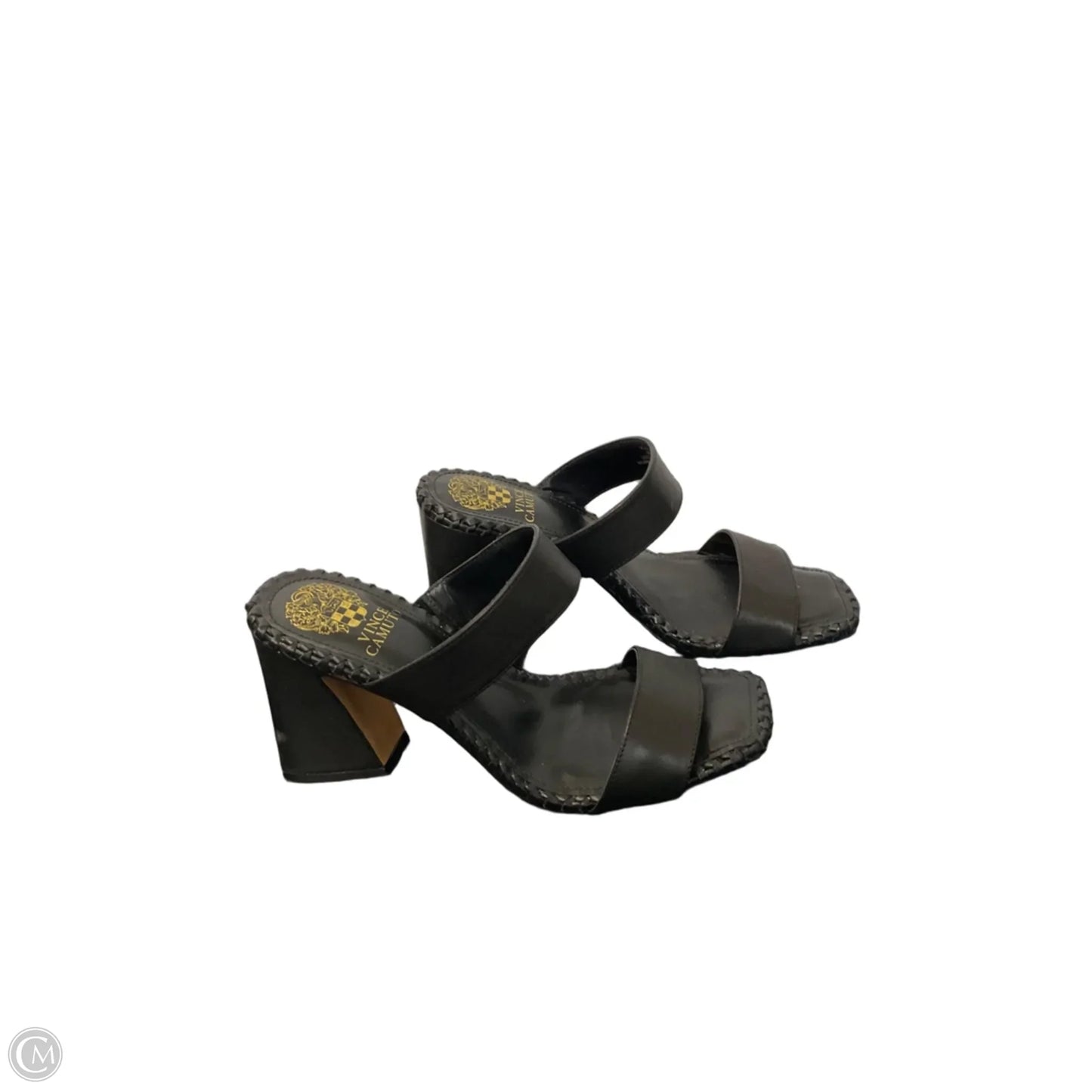 Sandals Heels Block By Vince Camuto In Black, Size: 8